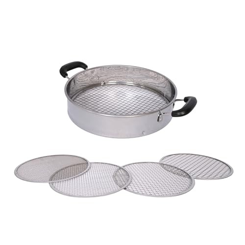 Multi-Purpose Soil Sifter with Handle | Includes 4 Changeable Screens | Ideal