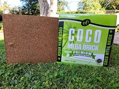 Coco Coir Mega Brick Organic Coconut Coir 11 Pound Coco Fiber Compressed Block