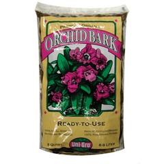 Uni-Gro Orchid Bark Brown Bark Mulch 8 qt. for All Epiphytic Orchids & Bromeliad