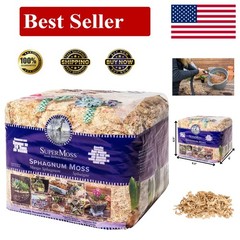 (22325) Orchid Sphagnum Moss Dried Natural 1 Pound Mini Bale