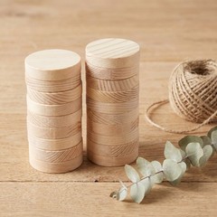 Small Pine Wood Discs for DIY Engraving and Painting Durable Craft Circles