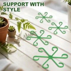 16PCS Plant Stem Support, Plant Stem Holder for Indoor Plants, Climbing green