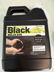 Versatile Midnight Black Mulch Colorant Quart – Safe for Wood and Rubber Mulch