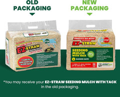 Seeding Mulch with Tack – Biodegradable Processed Straw, 1 Cu. Ft. Bale (Covers