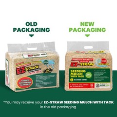 EZ-Straw Seeding Mulch with Tack, Biodegradable Straw, 11lb (Pack of 4)