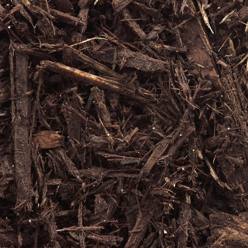 Premium Brown Wood Mulch –Organic Decorative Ground Cover for Garden & Landscape