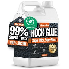 Shabebe Rock Glue 99 Super Max Coverage 1 Gallon Mulch Hold For Landscaping