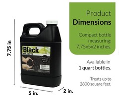 Peach Country Premium Black Mulch Color Concentrate – 2,800 Sq. Ft. – 1 Quart