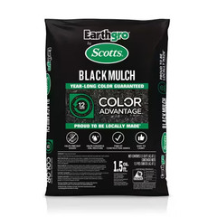 Scott 1.5 cu. ft. Black Wood Shredded Bagged Mulch