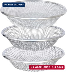 Soil Sifter for Garden Suitable for 5 Gallon Buckets (3 PCS 3/8in,1/4in,1/8in,)
