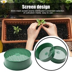 Heavy Duty Garden Riddle Sieve Mesh Soil Sift Compost Tray Gardening Tool