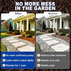 Mulch Glue, Rock Glue for Landscapinglon Gravel Glue Strong Adhesion of 2 Gal