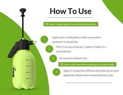 Peach Country Premium Mulch Color Concentrate and 1 Gallon Pump Sprayer