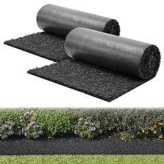 VEVOR Recycled Rubber Mulch Roll 96 x 24in Landscaping Pathway Mulch Mat 2 Pack