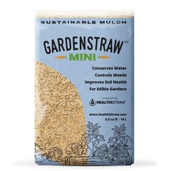 Healthistraw GardenStraw Mini, Garden Straw Mulch, 0.5 cu ft (Pack of 4)