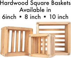 Sun Bulb 52720 Better GRO Square Cedar Basket 8