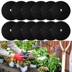 Tree Mulch Rings with Garden Stakes Premium Protection for Plants 12pcs/Pack