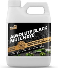 32oz Black Mulch Dye -Restores Faded Mulch, Long-Lasting Color,Cover 2,500 sq.ft