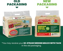 EZ Straw Seeding Mulch with Tack,Processed Straw, 1 cu. ft. Bale, 3 Pack