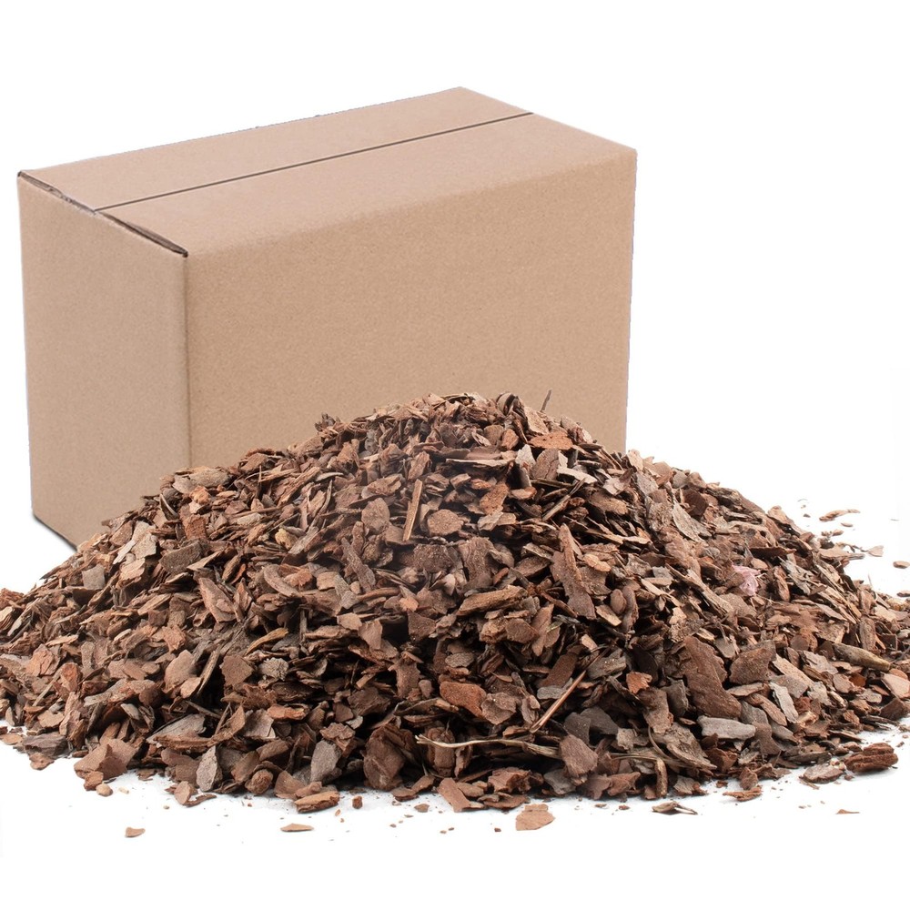 3qt Organic Orchid Potting Bark -Natural Mulch for Potted Plants, 3qt, Small