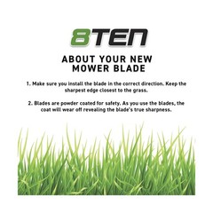 8TEN LawnRAZOR Mower Blade for AYP 187254 Notched High-Lift 9-Pack | Fits AYP…