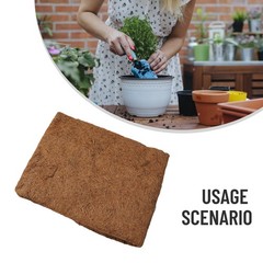 Half Moon Shape Flowerpot Mat Coconut Palm Liner Adjustable Wall Hanging Garden