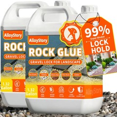 Alloystory Rock Glue For Landscaping 2.64 Gallon Mulch Glue For Landscaping