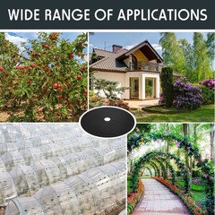 30 Pieces 20.5 Inch Weed Barrier Mats Non Woven Tree Mulch Ring Thickened Tre…