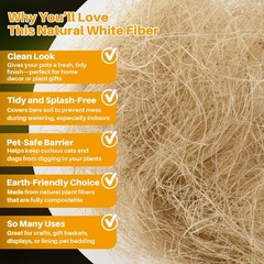 MAQIHAN Natural Coconut Husk Fiber – Organic Silk for White