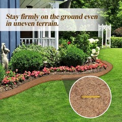 LukLoy Natural Coconut Fiber Mulch Roll 120″ x 6.3″ with 16 Stakes