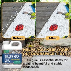 Mulch Glue for Landscaping, Ready to Use Fast-Dry Non-Toxic, Strong