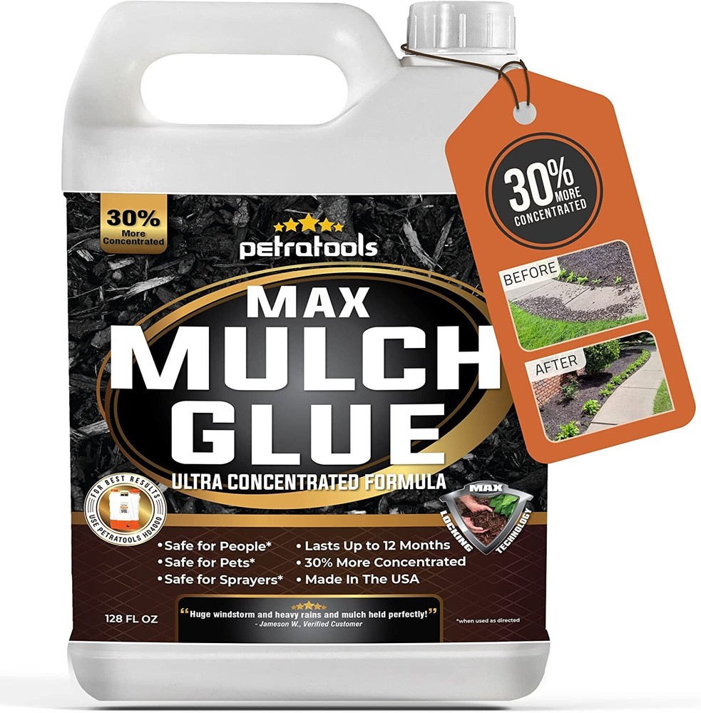 Landscape Adhesive Mulch Glue For Small Gravel and Pebble Stabilization 32oz NEW