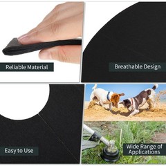 30 Pieces 20.5 Inch Weed Barrier Mats Non Woven Tree Mulch Ring Thickened Tre…