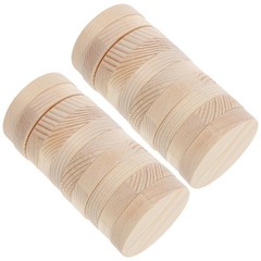 20Pcs Unfinished Pine Wood Rounds for Crafts Durable Home DIY Decorations