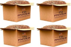 Long Needle Pine Straw Mulch 160 Sqft Coverage 3 Set Premium USA Harvested
