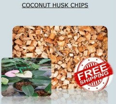 Coconut Husk Chips Organic Growing Media for Orchids, Anthurium & Hoya Plant 1kg