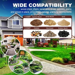 Mulch Glue – 1 Gallon Concentrate Gravel Lock, Strong Landscape Adhesive