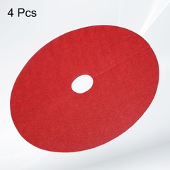 4pcs Tree Mulch Ring 10.6″ Non-Woven Round Tree Protector Weed Barrier Red]