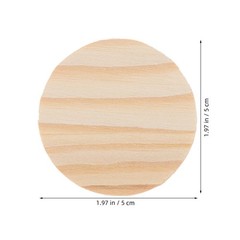 Assorted Color Pine Wood Circle Pieces Reusable for Crafting Home Projects