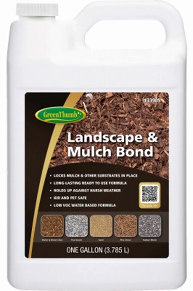 Green Thumb 1 Gallon Landscape & Mulch Bond Bonding Agent Adhesive
