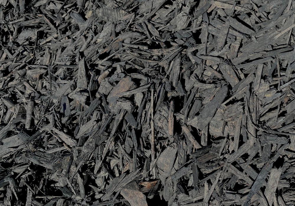 MIGHTY109 Bold Black Wood Chip Mulch. 42 Quarts, Landscape, Garden, Flower Mulch