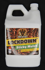 Lockdown Sticky Mulch Glue for Landscaping (64oz) Lasts Up to 2 Years, Non-Toxic