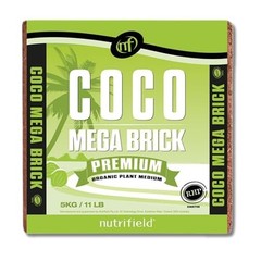 Coco Coir Mega Brick Organic Coconut Coir 11 Pound Coco Fiber Compressed Block