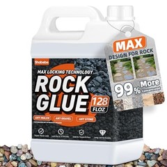 Rock Glue,99% Stronger Bond Gravel Binder for Pea Gravel, Pebble&Stone 1 Gallon
