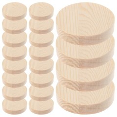 Small Pine Wood Discs for DIY Engraving and Painting Durable Craft Circles