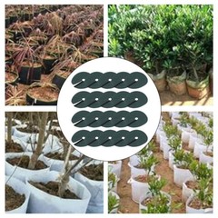 20PCS Green Mulch Rings for Trees Nonwoven Fabric with Breathable Material