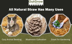 1 Cubic Foot of 100% All Natural Wheat Straw | 4 Pound Box