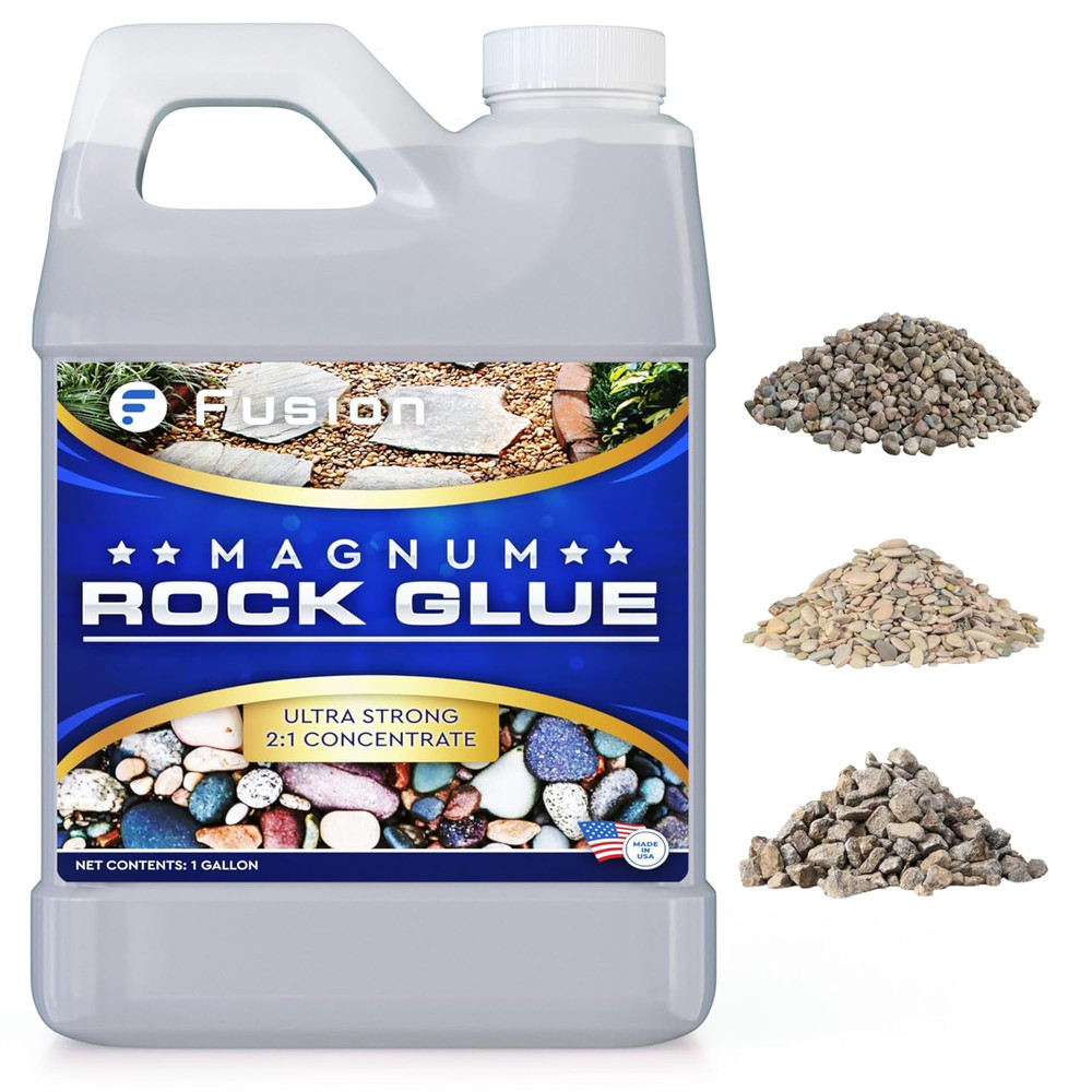 Magnum Rock Glue 1 Gallon for Landscaping, Pea Gravel, Small Pebbles & Gravel