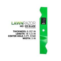 8TEN LawnRAZOR Mower Blade for AYP 187254 Notched High-Lift 9-Pack | Fits AYP…