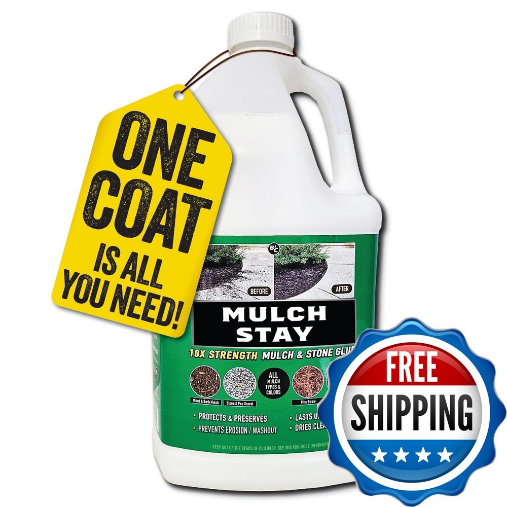 B3C Fuel Solutions Mulch Stay Mulch Glue 14-128-1 128 oz Stone Glue Preservative
